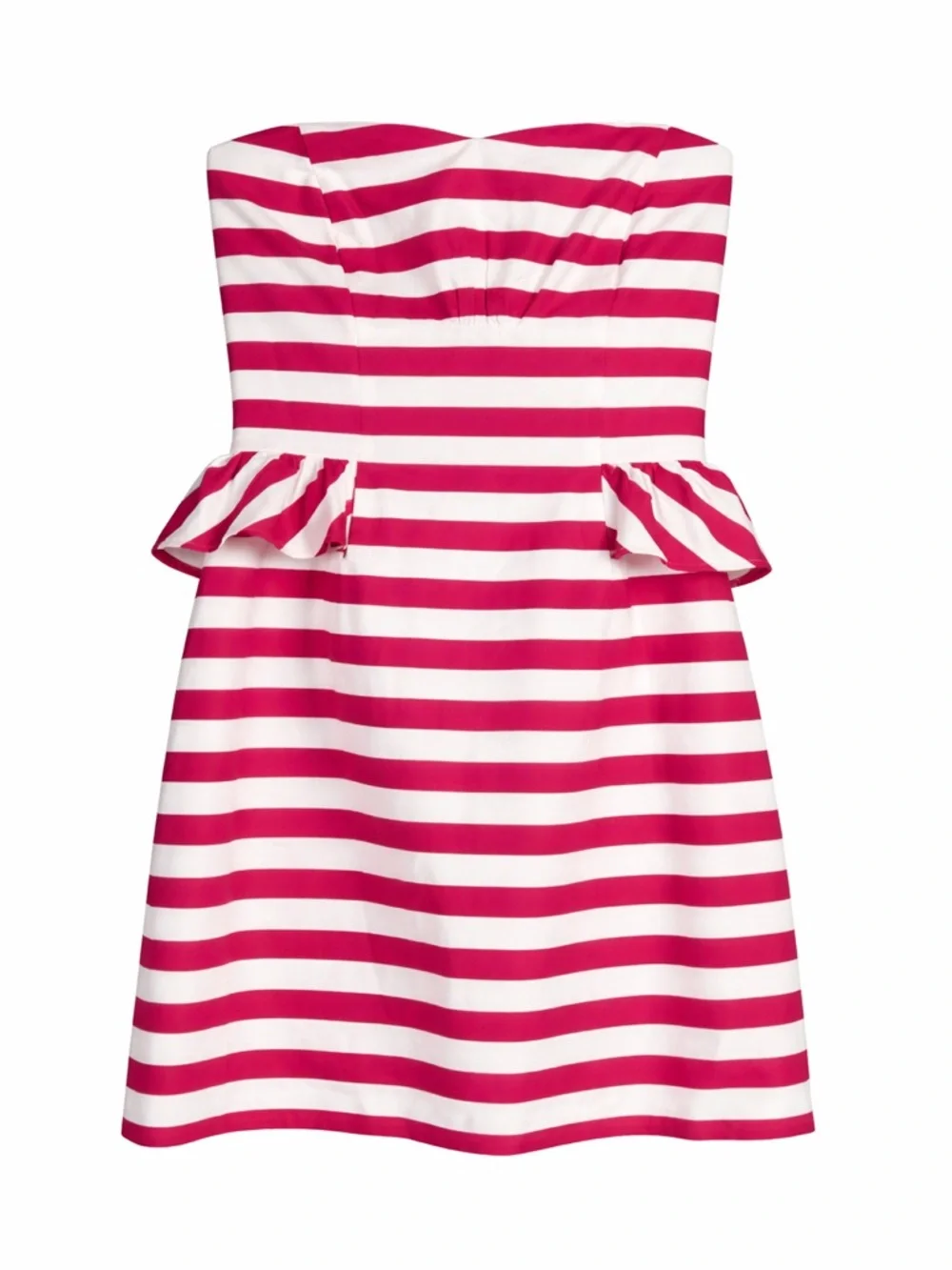 🌺 Lilly Pulitzer Maybell Strapless Dress – Azalea Pink Swizzle Stripe - Picture 4 of 5